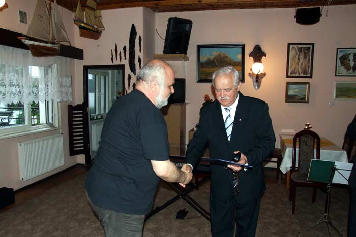Człopa 2007 - A.Podolak i starosta pilski T.Bugajski