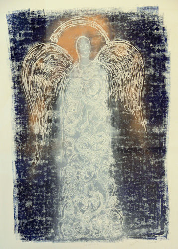 Anioł 1 (monotypia)